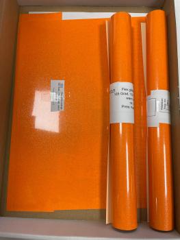 Flexfolie Glitter 1815 orange 50cm x 1m Rolle