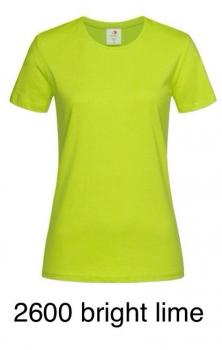 T Shirt Women Rundhals Ausschnitt 2600 bright lime