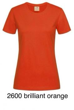 T Shirt Women Rundhals Ausschnitt 2600 brilliant orange
