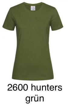 T Shirt Women Rundhals Ausschnitt 2600 hunters grün