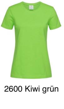 T Shirt Women Rundhals Ausschnitt 2600 kiwi grün