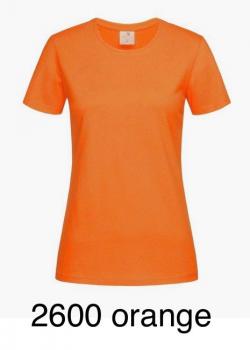 T Shirt Women Rundhals Ausschnitt 2600 orange