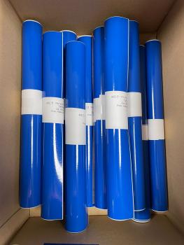 Vinylfolie glänzend  4037 traffic blau 30x60cm Rolle