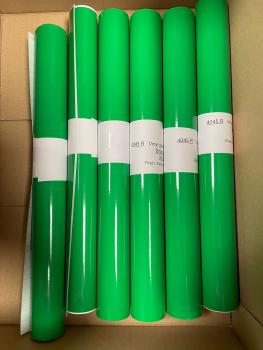 Vinylfolie glänzend  4045 bright grün 60cm x 1m Rolle