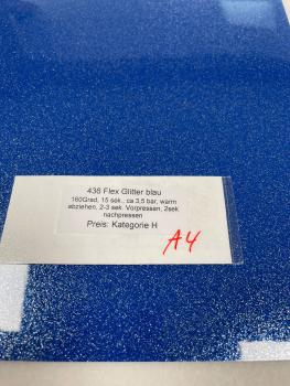 Flexfolie Glitter 1806 (436) royal blau 30x50cm Rolle