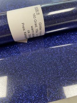 Flexfolie Glitter 6006 royal blau 30x50cm Rolle