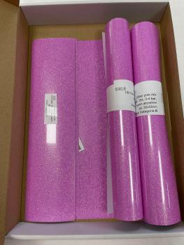 Flexfolie Glitter 6191 pink mix 30x 50cm Rolle