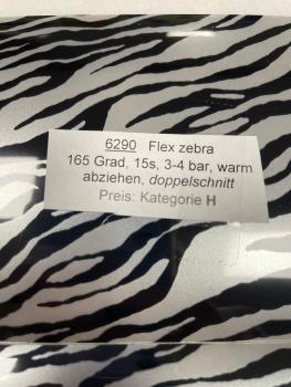 Flexfolie Zebra 50cm x 1m Rolle