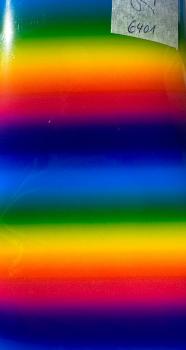 Flexfolie PU Rainbow Stripes 6401 Rainbow