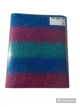 Flexfolie Ombre Glitter 6605 Rainbow blau