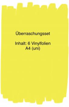 Überraschungsset 1      Vinylfolien A4 (uni) 6st