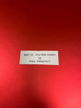 Vinylfolien matt metallic MMT 28 rot A4