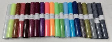 Flexfolie Glitter Set Basic B  20 Farben A4
