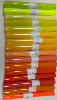 Flexfolienset gelb- orange töne 16 Farben A4