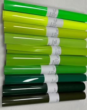 Flexfolien set grün töne 10 Farben 30x50cm Rolle
