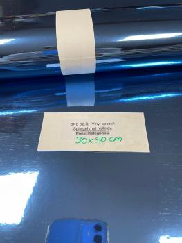 Vinylfolie spezial hochglanz SPE 32 hellblau metallic 30x50cm Rolle