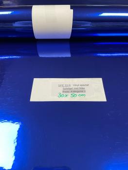 Vinylfolie spezial hochglanz SPE 33 blau metallic 30x50cm Rolle