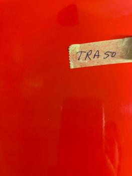 Vinylfolie Transparent TRA 50 rot orange 30x50cm Rolle