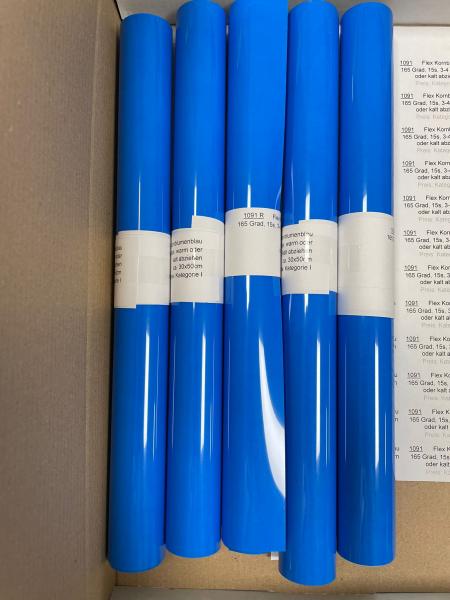 Flexfolie Premium 1091 kornblumenblau 50cm x 1m Rolle