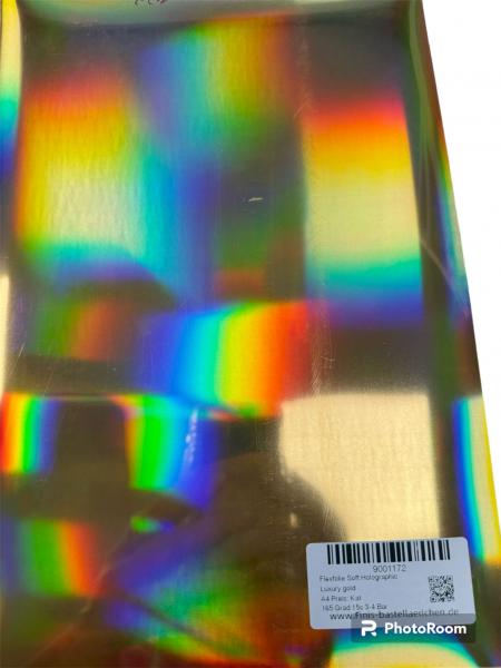 Flexfolien Holographic soft luxury gold 1172