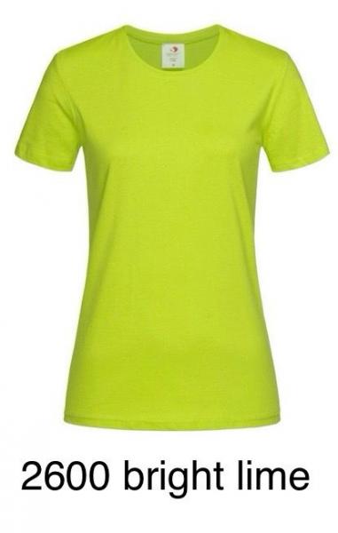 T Shirt Women Rundhals Ausschnitt 2600 bright lime