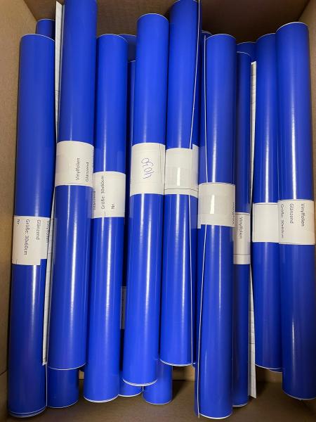 Vinylfolie glänzend  4030 vivid blau 30x60cm Rolle