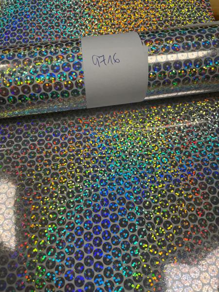 Vinylfolie spezial 9716 silber sequins 30x50cm Rolle