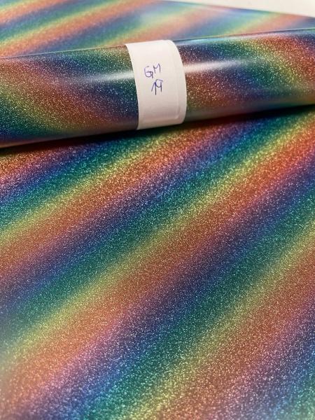 Flexfolie Glitzer Glamour Rainbow GM 19 30x50cm Rolle