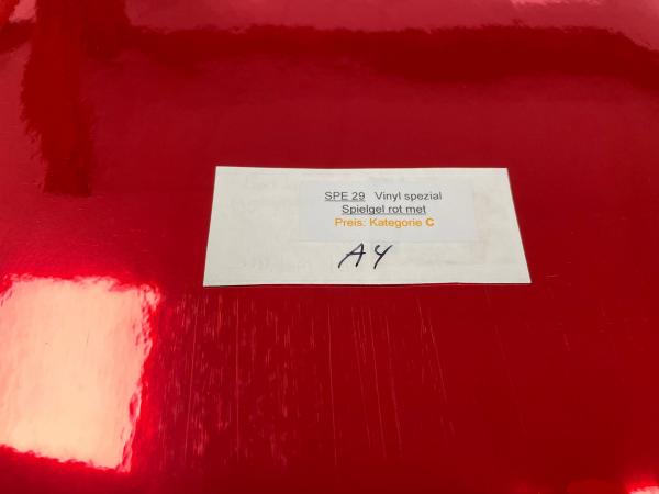Vinylfolie spezial SPE 29 hochglanz rot metallic A4